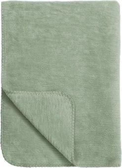 Meyco Uni Wiegdeken - 75x100 Cm - Stone Green