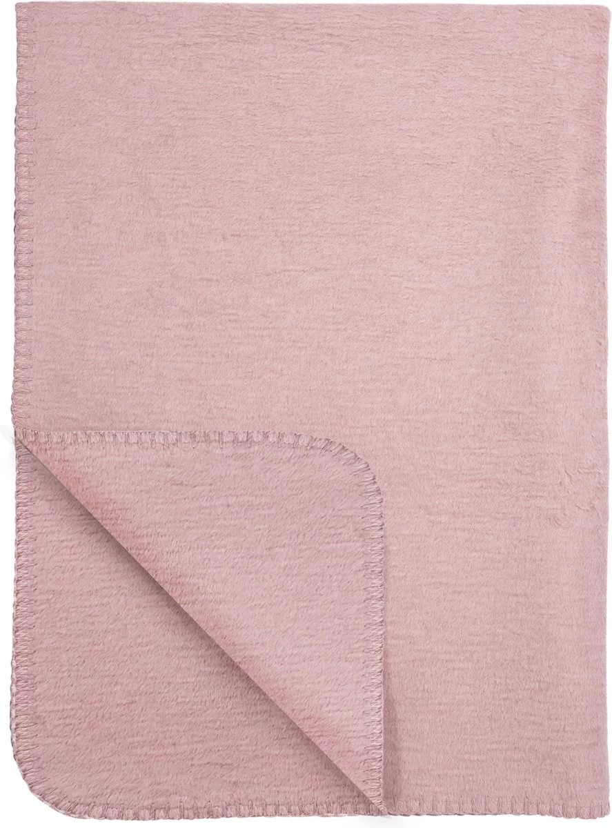 Meyco Wiegdeken Uni - 75x100 Cm - Oudroze 3 Meyco Wiegdeken Uni - 75x100 Cm - Oudroze