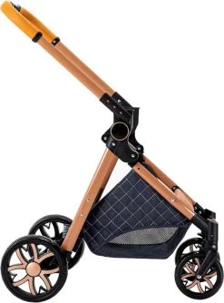 Merkloos Kinderwagen 3-in-1 – Luxe Kinderwagen - Buggy – Wandelwagen - Multifunctioneel – Opklapbaar – Incl Autostoel – Blauw -Babyproducten 887x1200 8