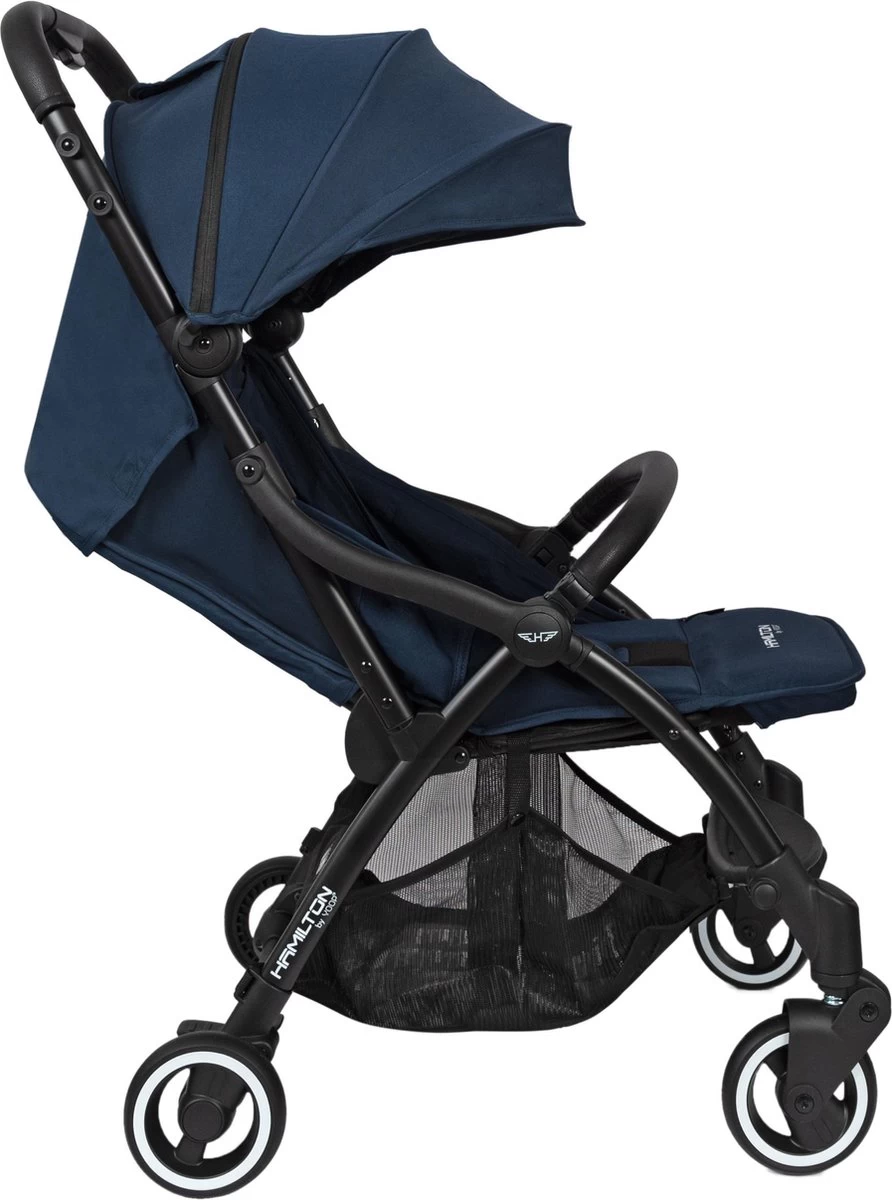 Hamilton By Yoop One Prime X1 Buggy - Premium Stroller Met One Hand Folding Technologie - Blauw - Lichte, Verstelbare En Wendbare Kinderwagen Met Vele Gemakken 10 Hamilton By Yoop One Prime X1 Buggy - Premium Stroller Met One Hand Folding Technologie - Blauw - Lichte, Verstelbare En Wendbare Kinderwagen Met Vele Gemakken - Afbeelding 8