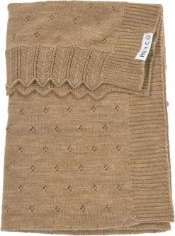 Meyco Ajour Wiegdeken - Toffee Melange - 75x100cm