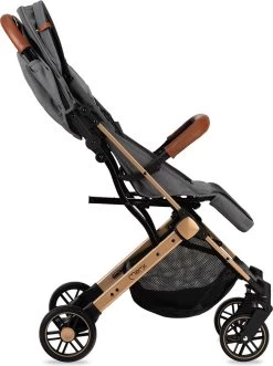 MoMi Wandelwagen - Compacte Lichtgewicht Buggy - Estelle - Gray-Gold (geschikt Van 6mnd - 15kg) -Babyproducten 895x1200 7