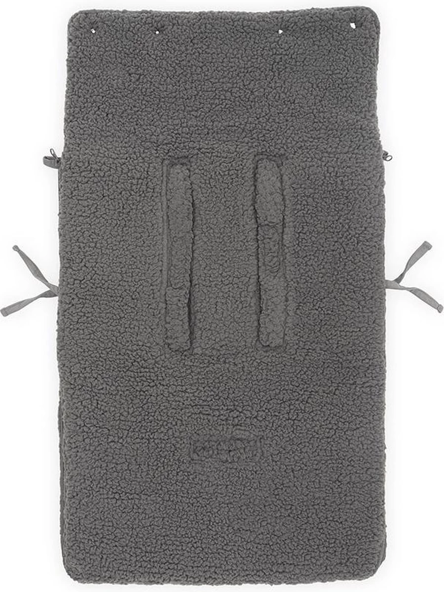 Jollein Voetenzak Voor Autostoel & Kinderwagen - Teddy - Storm Grey 7 Jollein Voetenzak Voor Autostoel & Kinderwagen - Teddy - Storm Grey - Afbeelding 5