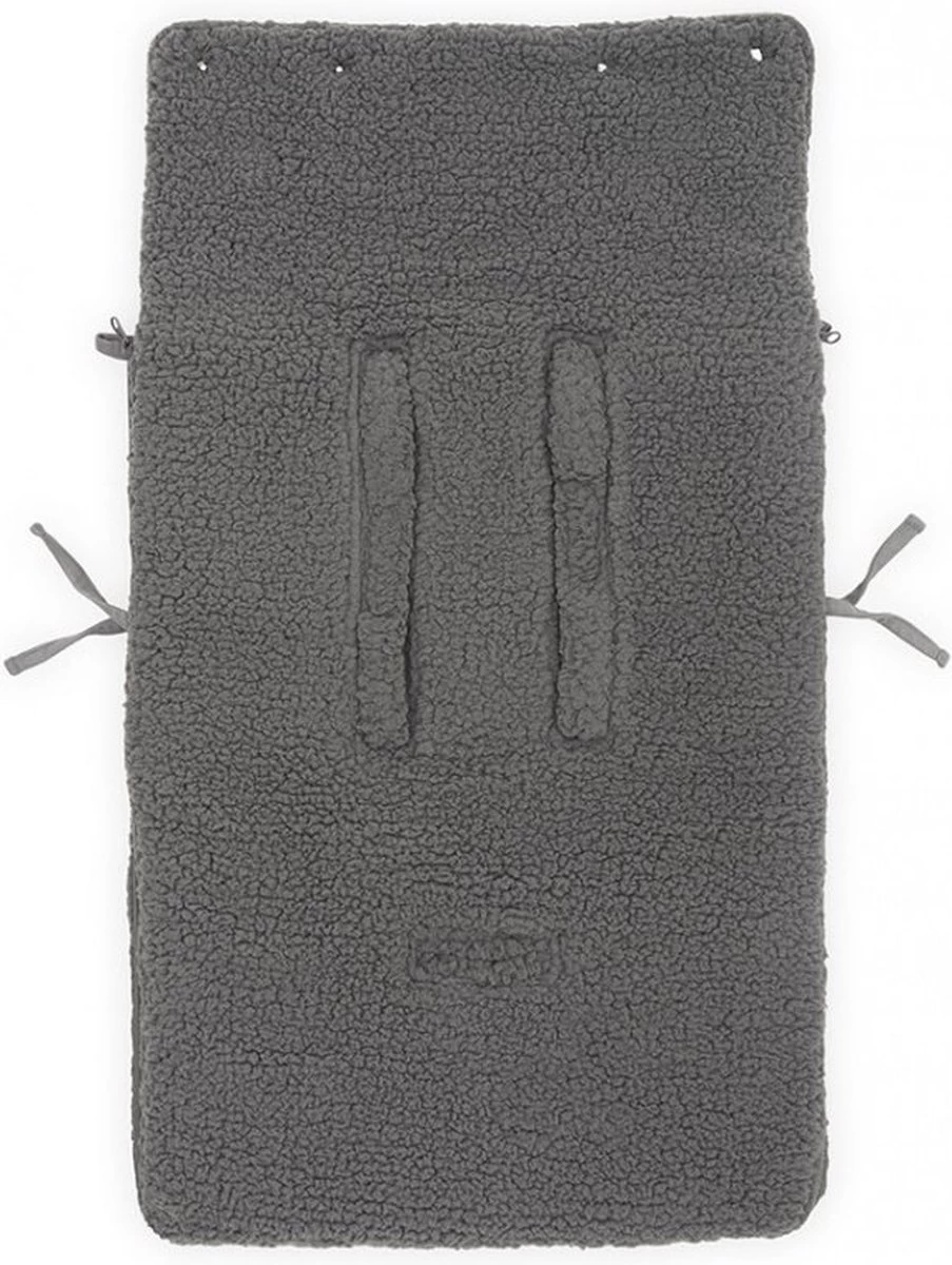 Jollein Voetenzak Voor Autostoel & Kinderwagen - Teddy - Storm Grey 18 Jollein Voetenzak Voor Autostoel & Kinderwagen - Teddy - Storm Grey - Afbeelding 16
