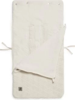 Jollein Voetenzak Voor Autostoel & Kinderwagen - River Knit - Cream White -Babyproducten 904x1200 4