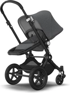 Bugaboo Cameleon 3 Plus Kinderwagen Met Stoel En Wieg - Zwart / Gemȇleerd Grijs -Babyproducten 906x1200 7