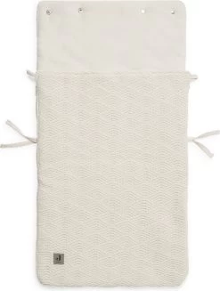 Jollein Voetenzak Voor Autostoel & Kinderwagen - River Knit - Cream White -Babyproducten 907x1200 8