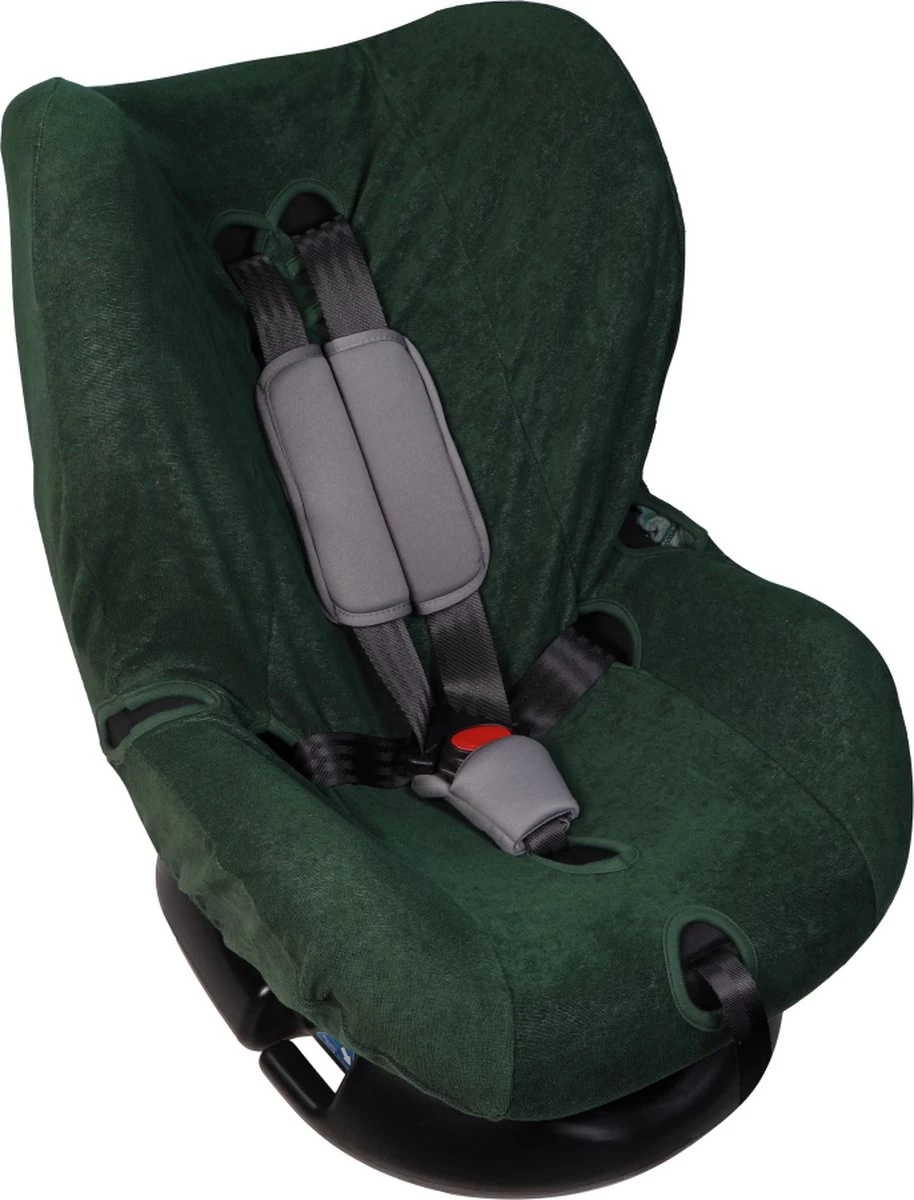 MamaLoes Badstof Emerald Green Groep 1+ Autostoelhoes ML6383 4 MamaLoes Badstof Emerald Green Groep 1+ Autostoelhoes ML6383 - Afbeelding 2
