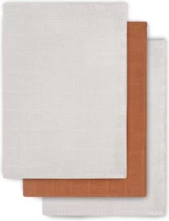 Jollein Baby Hydrofiel Monddoekje Bamboe Katoen - Caramel - 3 Stuks
