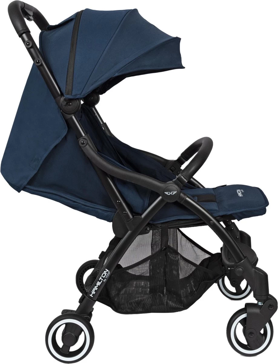 Hamilton By Yoop One Prime X1 Buggy - Premium Stroller Met One Hand Folding Technologie - Blauw - Lichte, Verstelbare En Wendbare Kinderwagen Met Vele Gemakken 13 Hamilton By Yoop One Prime X1 Buggy - Premium Stroller Met One Hand Folding Technologie - Blauw - Lichte, Verstelbare En Wendbare Kinderwagen Met Vele Gemakken - Afbeelding 11
