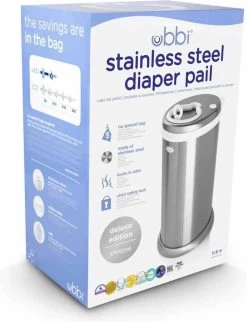 Ubbi® Ubbi Luieremmer - Zilver - Metaal - Geurloos - Geen Navulcassettes Nodig -Babyproducten 921x1200 11