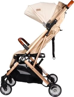 Ding Vivo Wandelwagen - Beige/Rose - Inklapbare Buggy - Inclusief Boodschappenmandje En Zonnekap -Babyproducten 921x1200 3