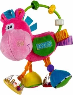 Playgro Clip Clop Rammelaar - Roze - Activiteitenspeeltje - Kraamkado -Babyproducten 931x1200