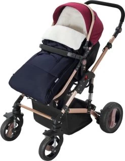 Monzana Voetenzak - Voor Kinderwagen Of Stoeltje - 93x56cm Donkerblauw -Babyproducten 933x1200 2