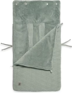 Jollein Voetenzak Voor Autostoel & Kinderwagen - River Knit - Ash Green -Babyproducten 938x1200 4