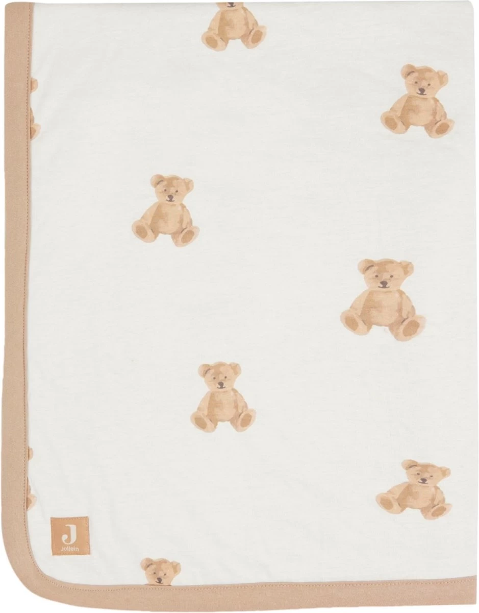 Jollein Baby Deken Wieg Jersey 75x100cm - Teddy Bear 13 Jollein Baby Deken Wieg Jersey 75x100cm - Teddy Bear - Afbeelding 11