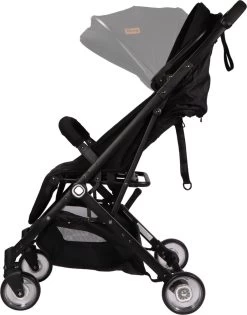 Ding Vivo Wandelwagen - Zwart - Inklapbare Buggy - Inclusief Boodschappenmandje En Zonnekap -Babyproducten 940x1200 4