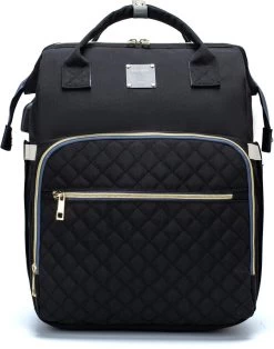 Luiertas - Multifuctioneel Luiertas 3 In 1 - Met Babybedje - Met Verschoningsmatje - Zwart - Met Usb - Met Verdikt Matras 23 Luiertas - Multifuctioneel Luiertas 3 In 1 - Met Babybedje - Met Verschoningsmatje - Zwart - Met Usb - Met Verdikt Matras -Babyproducten 944x1200 1