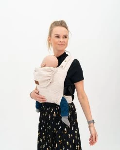 ByKay - Draagzak - Click Carrier Classic - Sand Blocks Summer - Organic Linnen/Cotton