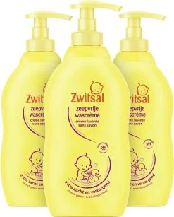 Zwitsal Baby Zeepvrije Wascrème - 3 X 400 Ml - Voordeelverpakking -Babyproducten 966x1200 6