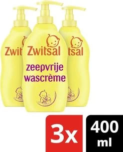 Zwitsal Baby Zeepvrije Wascrème - 3 X 400 Ml - Voordeelverpakking -Babyproducten 971x1200 17