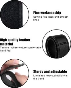 BOTC Kinderwagen Tassenhaakjes - Leer - Haakjes Voor Tassen - Set Van 2 - Leather - Extra Stevig - Buggy Haakjes - Zwart -Babyproducten 975x1200 4