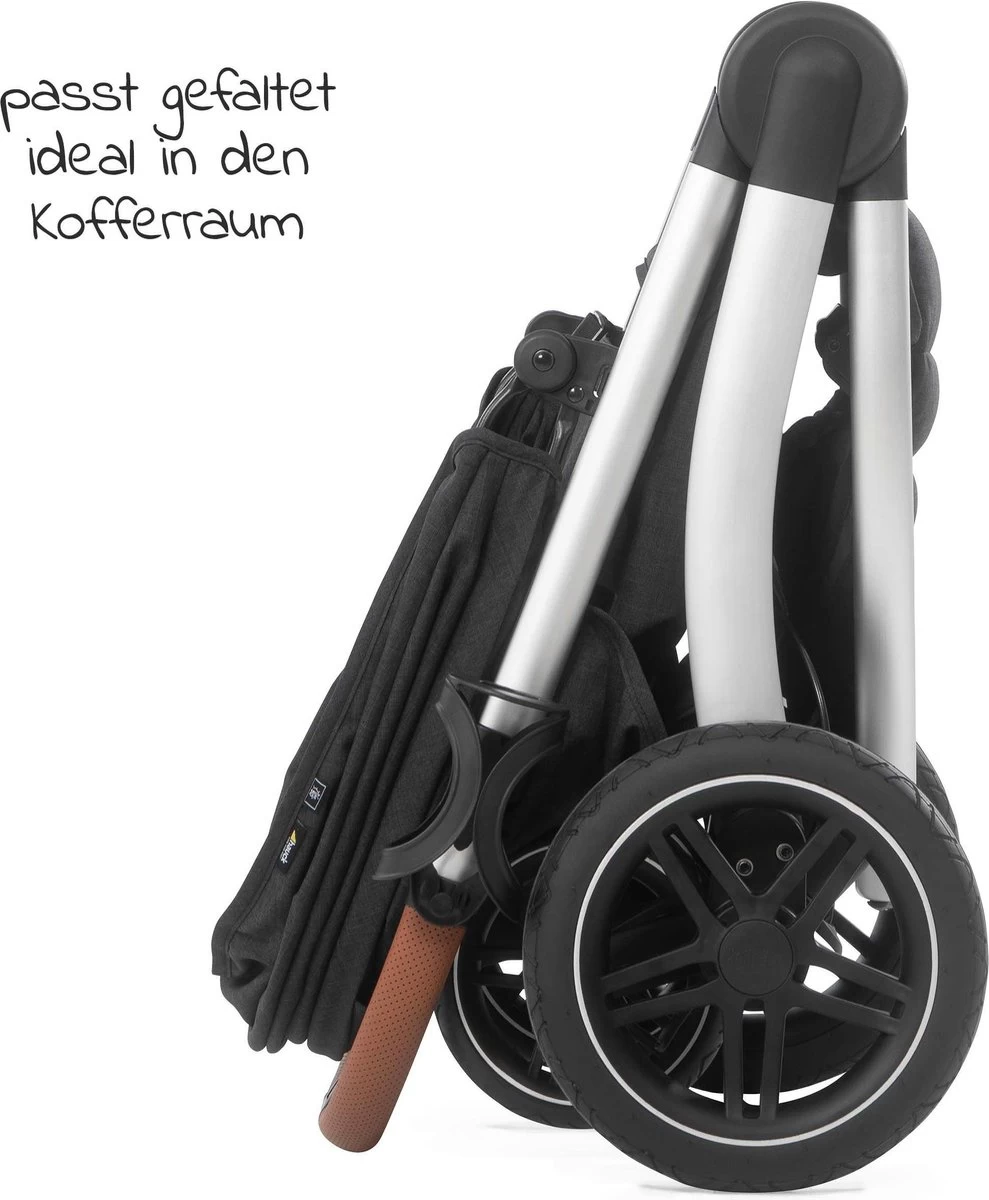 Hauck UpTown Buggy - Met één Hand Opvouwbaar - Zwart 5 Hauck UpTown Buggy - Met één Hand Opvouwbaar - Zwart - Afbeelding 3