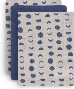 Jollein Baby Hydrofiel Washandje Moonlight - 3 Stuks